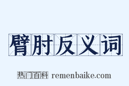 臂肘反义词是什么意思的图片